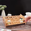 12-Hole Bamboo Glass Holder Display Racks ODIS-WH0025-82-7