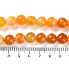 Natural Striped Agate/Banded Agate Beads Strands G-Z060-A01-C25-5