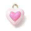 Brass Enamel Charms KK-R212-19G-02-1