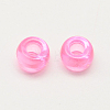 Transparent Acrylic European Beads MACR-Q156-02G-1