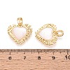 Natural White Shell Pendants KK-N287-01G-3