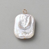 Natural Baroque Keshi Pearl Pendants KK-CJC0025-001G-10-1