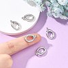 SHEGRACE Brass Spring Gate Rings XGRQ58943-764P-4