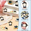20Pcs 5 Styles Graduation Season Golden Plated Alloy Enamel Pendants ENAM-CJ0006-14-3