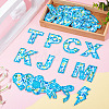 2 Sets Polyester Embroider Self-adhesion Thread Iron on/Sew On Patches PATC-TA0001-54A-6