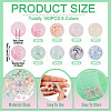 160Pcs 8 Colors Glass Imitation Gemstone Beads GLAA-TA0004-38-4