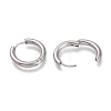 Tarnish Resistant 201 Stainless Steel Huggie Hoop Earrings EJEW-O095-05-04-3