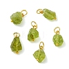 Raw Rough Natural Peridot Pendant Pendants PALLOY-JF05641-1