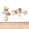 Natural Freshwater Pearl Hoop Earrings EJEW-JE06967-5