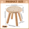 Wood Biscuit Stool AJEW-WH0596-917A-2