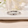 Rhodium Plated 925 Sterling Silver Adjustable Rings RJEW-S397-01P-06-2