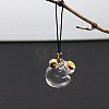 Transparent Glass Wishing Bottle Pendants Decoration PW-WG7697A-01-1