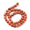 Natural Imperial Jasper Beads Strands G-A175B-8mm-07-7