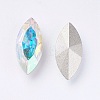 Imitation Austrian Crystal Glass Rhinestone RGLA-K007-6X12-221AB-3