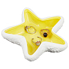 1Pc Starfish Shape Ceramic Jewelry Plate AJEW-SC0002-96C-1