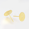 Brass Stud Earring Settings X-KK-Q675-59-1