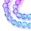Transparent Glass Beads Strands LS-GLAA-E036-07O-4