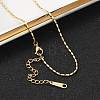 Ion Plating(IP) 304 Stainless Steel Oval Ball Chain Necklace for Men Women NJEW-M200-09G-1