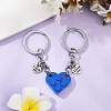 Matching Couple Resin Heart Keychain KEYC-YW00181-05-1