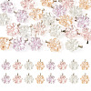 24Pcs 4 Colors Resin Pendants PALLOY-TAC0303-1