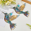 Acrylic Bird Hanging Suncatchers HJEW-WH20021-02B-7
