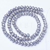 Electroplate Glass Beads Strands EGLA-A034-P2mm-B17-2