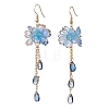Flower Dangle Earrings EJEW-TA00636-3