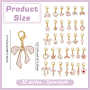 64Pcs 32 Styles Alloy Enamel Shoe Charms HJEW-PH02482-2