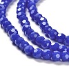 Electroplate Opaque Glass Beads Strands EGLA-A035-P4mm-A07-3