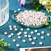 500Pcs Plating Acrylic Beads PACR-TADJ0001-01P-4
