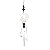 Natural Black Onyx Pendant Decorations PALLOY-PH01588-1