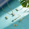6Pcs 3 Styles Brass Pendant Cabochon Settings KK-PH0015-49G-4