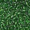 6/0 Round Silver Lined Round Hole Glass Seed Beads X-SEED-A005-4mm-27-2