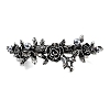 Flower Alloy Rhinestone Hair Barrettes LS-PHAR-S604-01AS-04-1