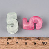 Luminous Frosted Transparent Acrylic Beads TACR-T029-21F-5