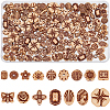 160Pcs 16 Styles Opaque Acrylic Beads SACR-SC0001-63-1