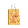 Cat Printed Paper Tote Bags with Handles PW-WG9DBA9-07-1