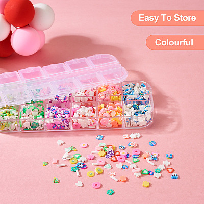 30G 6 Colors Handmade Polymer Clay Sprinkles Mix CLAY-TA0001-17-1