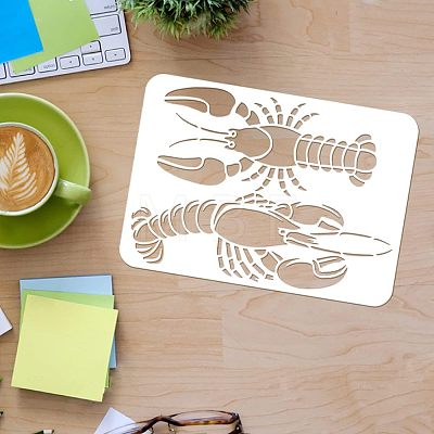 Large Plastic Reusable Drawing Painting Stencils Templates DIY-WH0202-209-1
