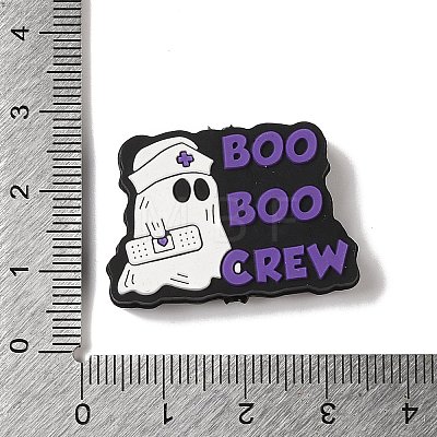 Halloween Theme Silicone Focal Beads SIL-G011-07C-1