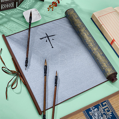 1Pc Polyester & Plastic & Alloy Chinese Calligraphy Brush Water Writing Magic Cloth AJEW-PH0008-92A-1