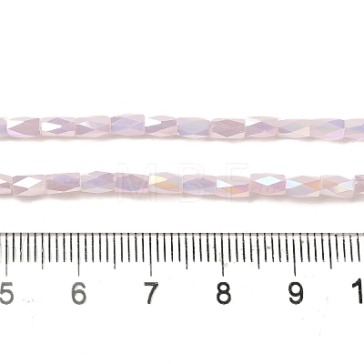 Electroplate Glass Beads Strands GLAA-P068-AB05-1