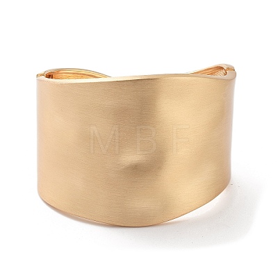 Alloy Wide Hinged Bangles BJEW-C058-02C-G-1