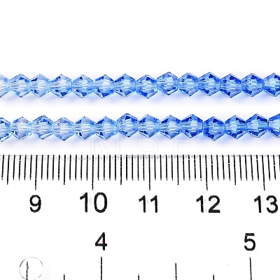 Gradient Color Baking Paint Glass Bead Strands LS-DGLA-A039-T4mm-A020-1