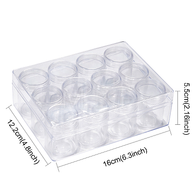 Plastic Bead Storage Containers LS-C002Y-1