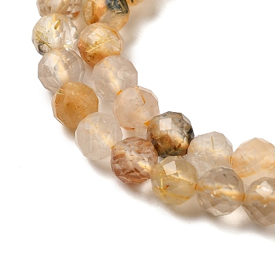 Natural Rutilated Quartz Beads Strands G-F619-10A-1