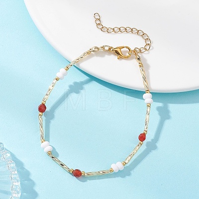 Glass Seed Beaded Bracelets for Women BJEW-MZ00261-01-1