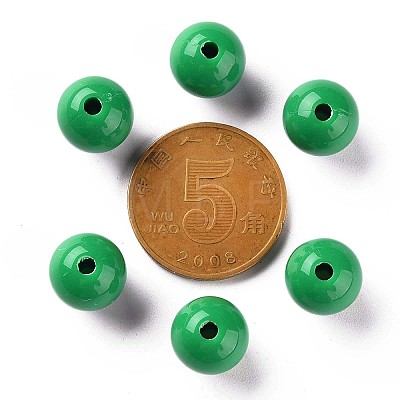 Opaque Acrylic Beads MACR-S370-C10mm-24-1