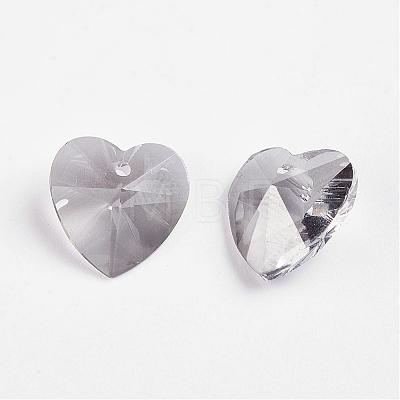 Faceted K9 Glass Charms EGLA-P026-H02-1