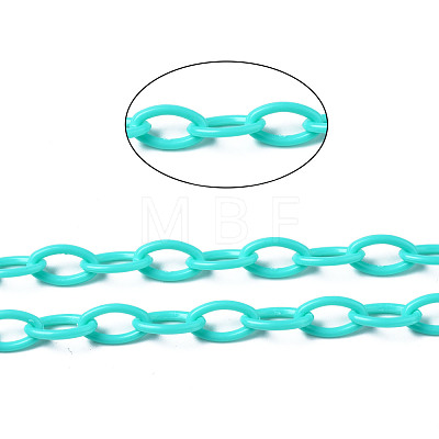 Handmade Opaque Acrylic Cable Chains KY-N014-001E-1